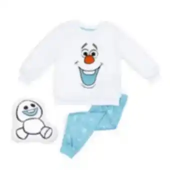 Disney store ensemble pyjama et coussin olaf pour enfants, la reine des neiges