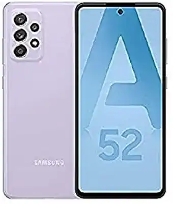 Amazon Samsung galaxy a52 4g - lavande - 128gb - smartphone android débloqué - version française - ecouteurs inclus offre