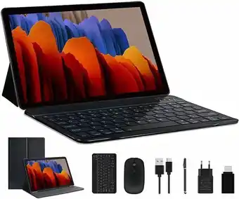 Amazon Tablette tactile 10 pouces jusyea tablette android 10 avec 8 cœurs 4 go ram + 64 go rom, sd/tf 128 go, wifi, batterie 8000... offre