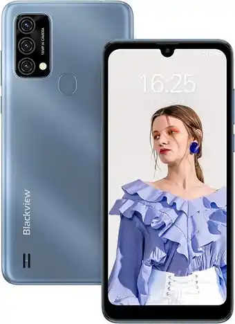 Amazon Smartphone pas cher 4g, blackview a50 telephone portable android 11, 5go+64go/sd-1to, écran 6.09"hd+5g wifi, 13mp+5mp, 428... offre