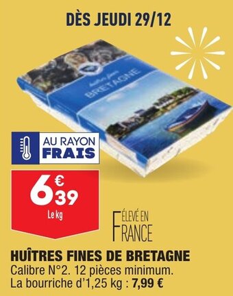 Huîtres fines de bretagne
