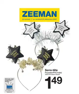 Zeeman Serre-tête zeeman offre