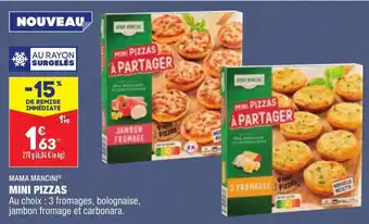 ALDI Mini pizzas MAMA MANCINI offre