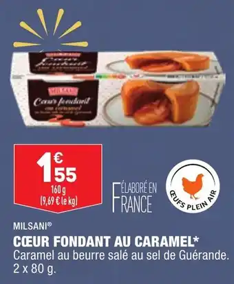 ALDI Cœur fondant au caramel MILSANI offre
