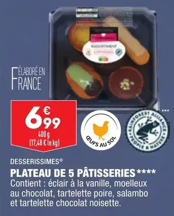 ALDI Plateau de 5 pâtisseries offre