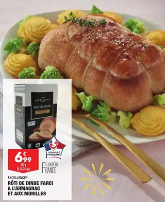 ALDI Rôti de dinde farci a l'armagnac et aux morilles EXCELLENCE offre