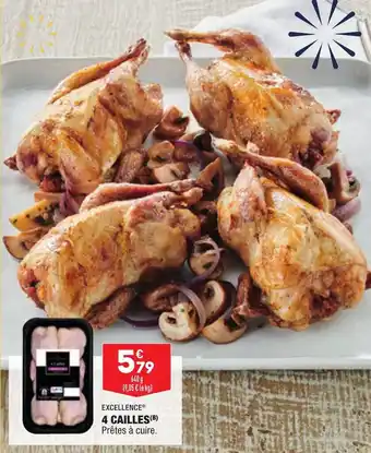 ALDI 4 cailles EXCELLENCE offre