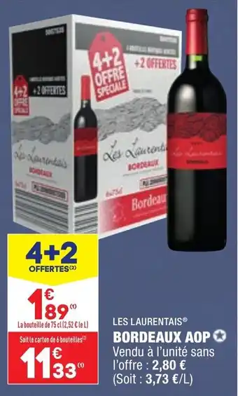 ALDI Bordeaux aop LES LAURENTAIS offre