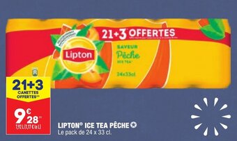ALDI Lipton ice tea pêche offre