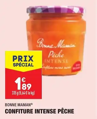 ALDI Confiture intense pêche BONNE MAMAN offre
