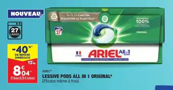 ALDI Lessive pods all in 1 original ARIEL offre