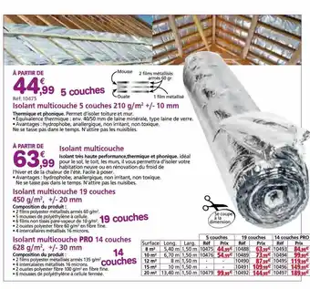 Isolant multicouche
