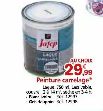 Provence Outillage Peinture carrelage offre