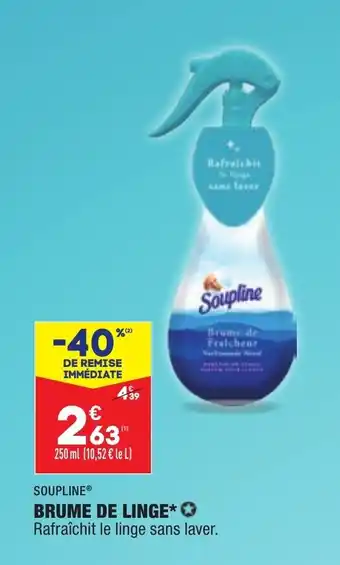 ALDI Brume de linge SOUPLINE offre