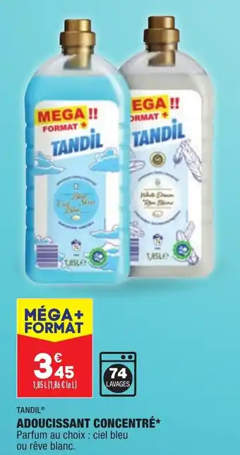 ALDI Adoucissant concentré TANDIL offre