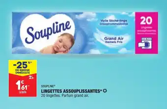 ALDI Lingettes assouplissantes SOUPLINE offre