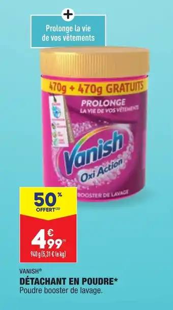 ALDI Détachant en poudre VANISH offre