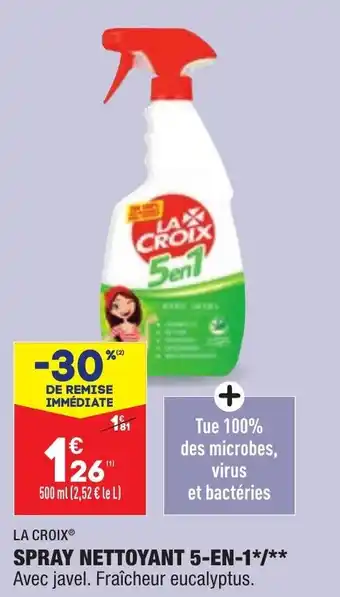 ALDI Spray nettoyant 5-en-1 LA CROIX offre