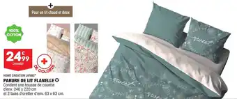 ALDI Parure de lit flanelle offre