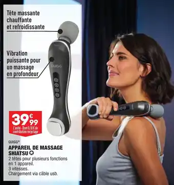 Appareil de massage shiatsu