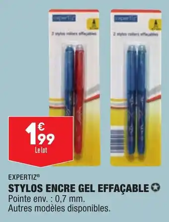 ALDI Stylos encre gel effaçable offre