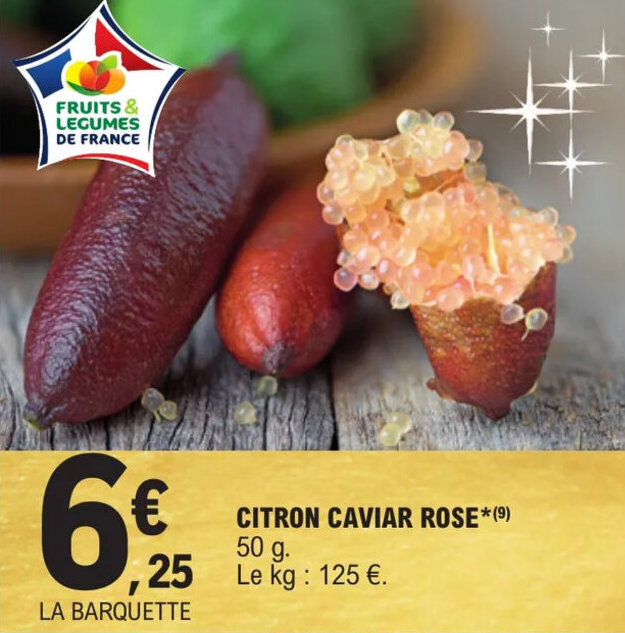 Promo Citron caviar rose chez E.Leclerc