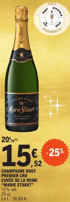 E.Leclerc Champagne brut premier cru cuvée de la reine offre