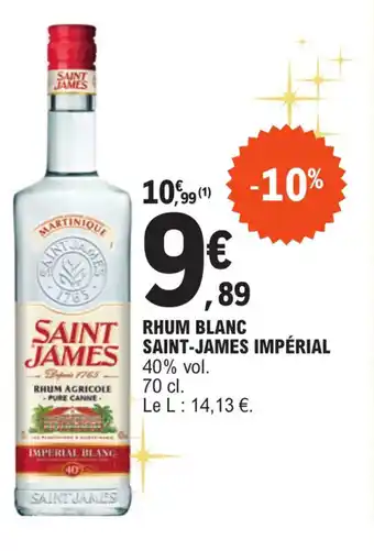 E.Leclerc Rhum Blanc Saint-James Imperial offre