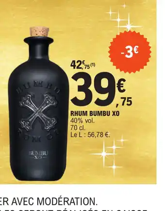 E.Leclerc Rhum Bumbu X0 offre