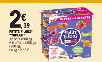 E.Leclerc Petits Filous Yoplait offre