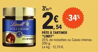 E.Leclerc Pate a Tartiner Lindt offre
