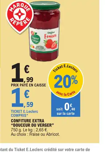 E.Leclerc Confiture Extra Douceur Du Verger offre
