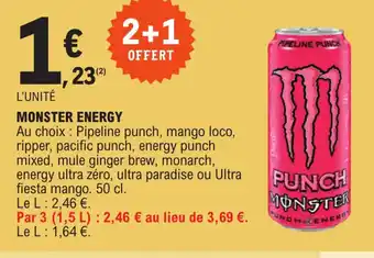 E.Leclerc Monster energy offre