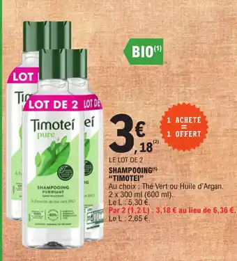 E.Leclerc Shampooing Timotei offre