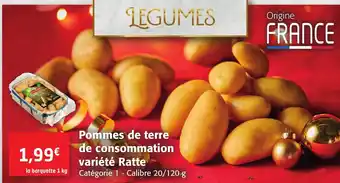 Colruyt Pommes de Terre de Consommation Variete ratte offre