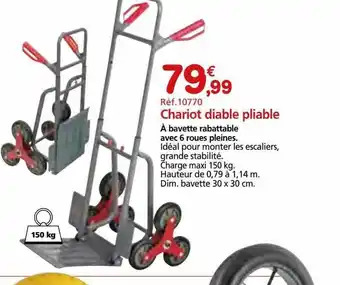 Provence Outillage Chariot diable pliable offre