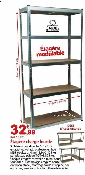 Provence Outillage Étagère charge lourde offre