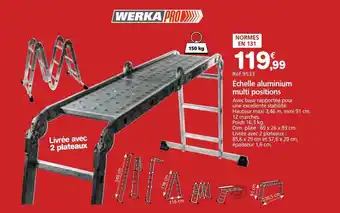 Provence Outillage Échelle aluminium multi positions werka pro offre