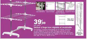 Provence Outillage Séchoir à linge inox réglable et modulable offre