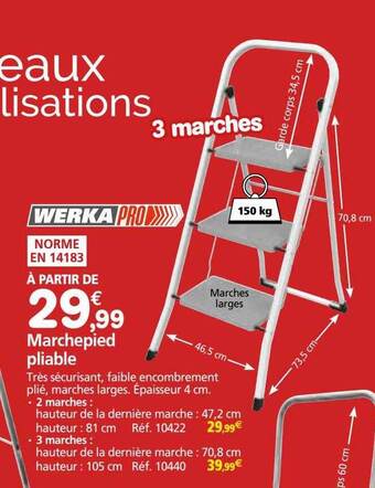 Provence Outillage Marchepied pliable offre