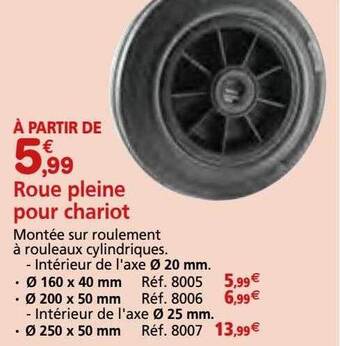 Provence Outillage Roue pleine pour chariot offre