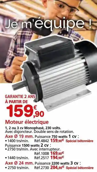 Provence Outillage Moteur électrique offre