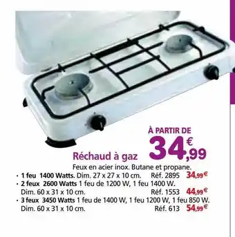 Provence Outillage Réchaud à gaz offre