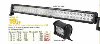 Provence Outillage Barre à led pour véhicule étanche ip67 offre