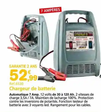 Provence Outillage Chargeur de batterie offre