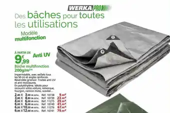 Provence Outillage Bâche multifonction 200 g-m² offre
