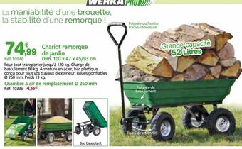 Provence Outillage Chariot remorque de jardin offre