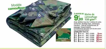 Provence Outillage Bâche de camouflage 130 g-m² offre