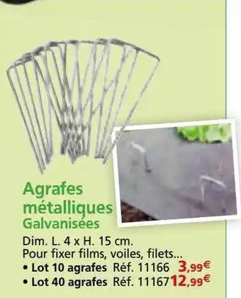 Provence Outillage Agrafes métalliques galvanisées offre