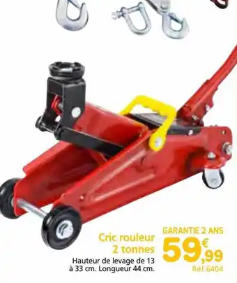 Provence Outillage Cric rouleur 2 tonnes offre